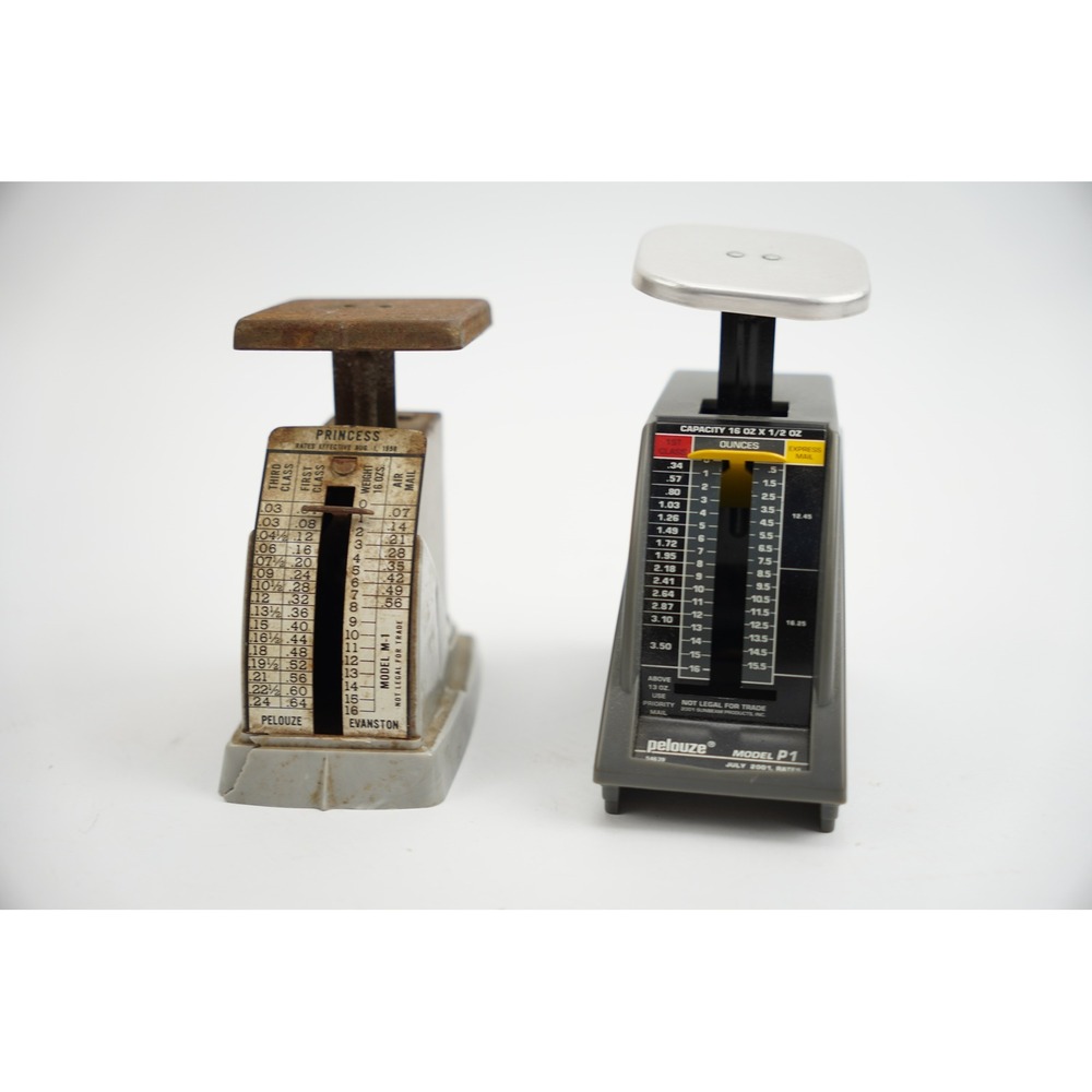 Pelouze Postal Scales Lot Princess M-1 and Model P1 Vintage‎ and 2001 Fair